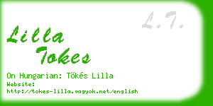 lilla tokes business card